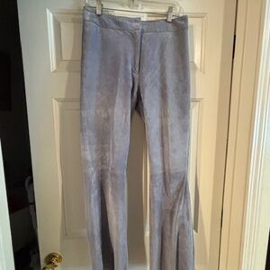 Georgiou Studio Powder Blue Boot cut suede lined pants
